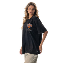 NBA - New York Knicks The Wild Collective Unisex Oversized Streetwear T-Shirt - Black