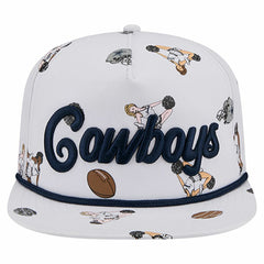 Dallas Cowboys New Era Team Cheer 19TWENTY Snapback Hat White - NFL