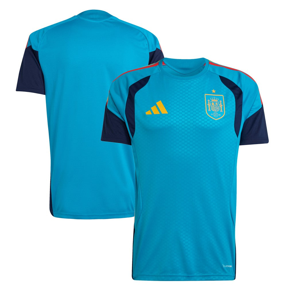 Adidas Spain National Team FIFA x World Cup 2026 Tiro Home Training Jerseys - Turquoise