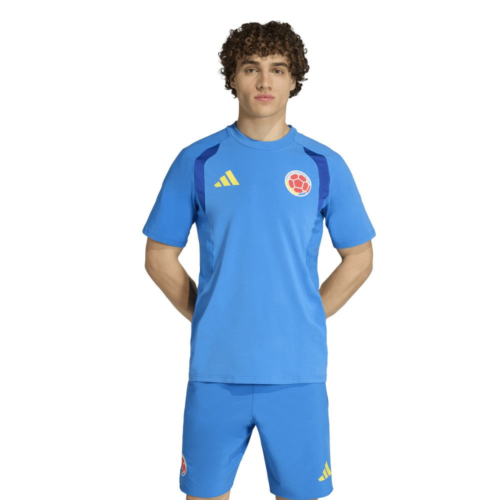 Adidas Colombia National Team FIFA x World Cup Tiro Travel T-Shirts - Blue