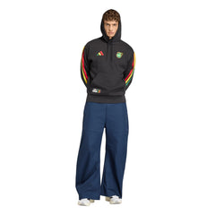 Adidas Jamaica National Team Alphaskin Fleece Hoodie - Black