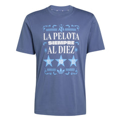 Adidas Argentina National Team FIFA x World Cup 2022 Winners Amply T-Shirts - Blue