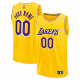 Fanatics - Los Angeles Lakers Fast Break Custom Jersey - Icon Edition - Gold