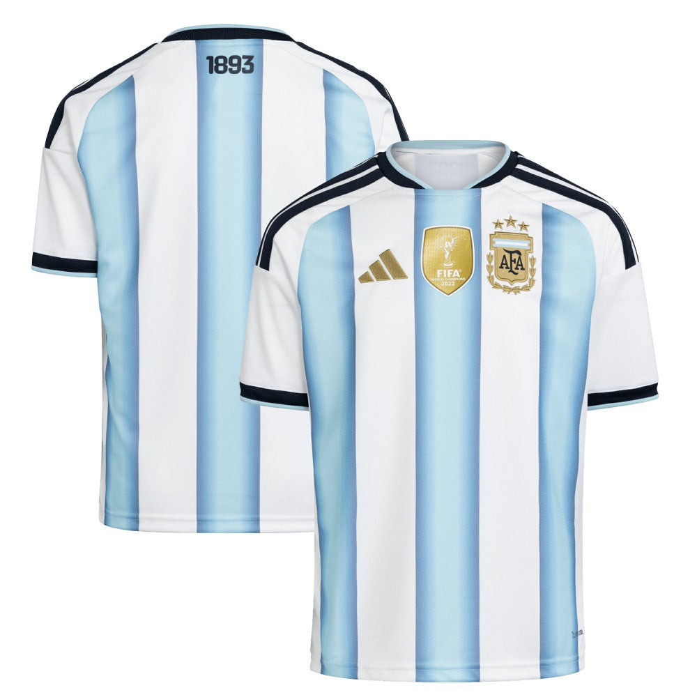 Adidas Argentina National Team Youth FIFA x World Cup 2026 Home Replica Jerseys - White