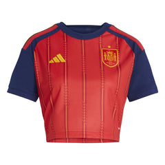 Adidas Spain National Team Women's FIFA x World Cup 2026 Home Cropped Replica Jerseys - Red