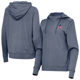 Boston Red Sox Antigua Women's Justice Stars and Stripes Team Logo Pullover Hoodie On Sale
