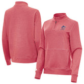 Miami Marlins Antigua Women's Crush Stars and Stripes Team Logo Quarter-Zip Pullover Top for sale
