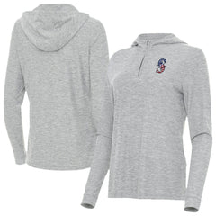 Seattle Mariners Antigua Women's Daybreak Quarter-Zip Hoodie for sale