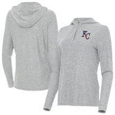 Kansas City Royals Antigua Women's Daybreak Quarter-Zip Hoodie Online