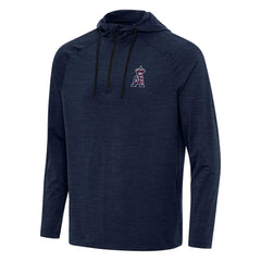 Los Angeles Angels Antigua Spikes Stars and Stripes Team Logo Quarter-Zip Pullover Hoodie Sale