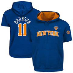 Fanatics - Jalen Brunson New York Knicks Big & Tall Short Sleeve Hoodie - Blue
