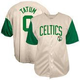 Fanatics - Jayson Tatum Boston Celtics Baseball Jersey - Cream
