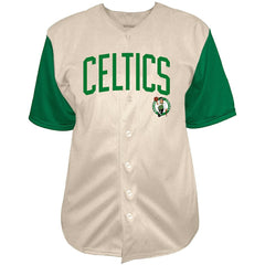 Fanatics - Jayson Tatum Boston Celtics Baseball Jersey - Cream