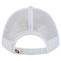 San Francisco 49ers New Era NFL 9FORTY A-Frame M-Crown Adjustable Trucker Hat White - NFL