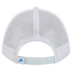 Detroit Lions New Era NFL 9FORTY A-Frame M-Crown Adjustable Trucker Hat White - NFL