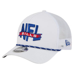 Buffalo Bills New Era NFL 9FORTY A-Frame M-Crown Adjustable Trucker Hat White - NFL