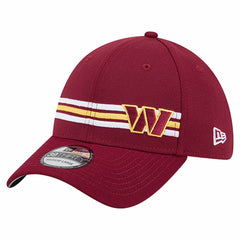 Washington Commanders New Era Stripes 39THIRTY Flex Hat Burgundy - NFL