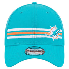 Miami Dolphins New Era Stripes 39THIRTY Flex Hat Aqua - NFL