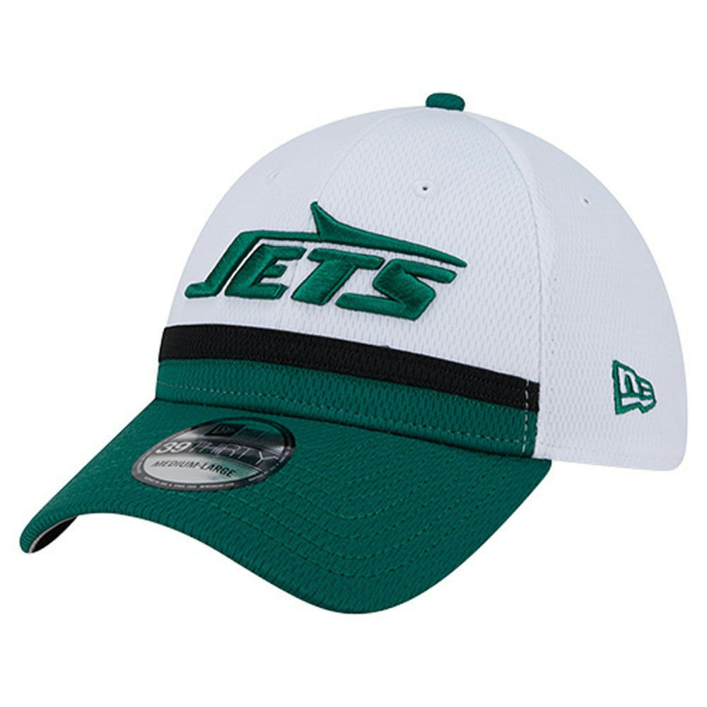 New York Jets New Era Dashmark Rays 39THIRTY Flex Hat White/Green - NFL