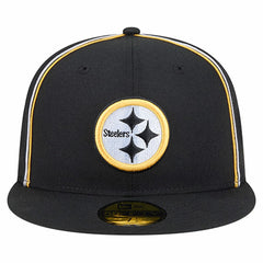 Pittsburgh Steelers New Era Soutache 59FIFTY Fitted Hat Black - NFL