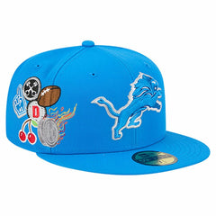 Detroit Lions New Era Group Chat 59FIFTY Fitted Hat Blue - NFL