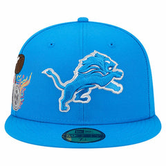 Detroit Lions New Era Group Chat 59FIFTY Fitted Hat Blue - NFL