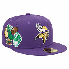 Minnesota Vikings New Era Group Chat 59FIFTY Fitted Hat Purple - NFL