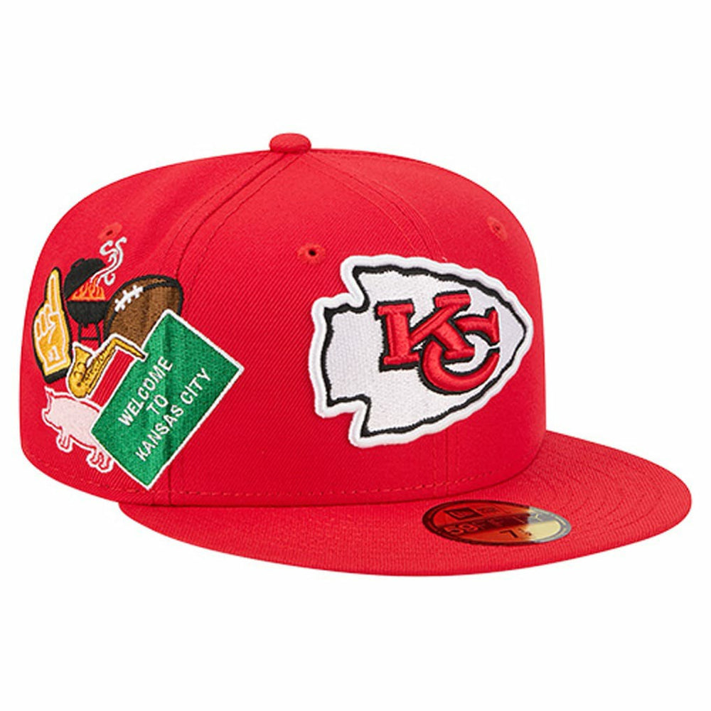 Kansas City Chiefs New Era Group Chat 59FIFTY Fitted Hat Red - NFL