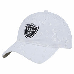 Las Vegas Raiders New Era Women's Floral 9TWENTY Adjustable Hat White - NFL