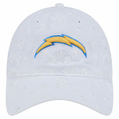 Los Angeles Chargers New Era Women's Floral 9TWENTY Adjustable Hat White - NFL