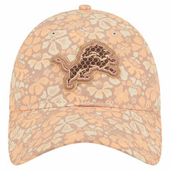 Detroit Lions New Era Women's Floral 9TWENTY Adjustable Hat Tan - NFL