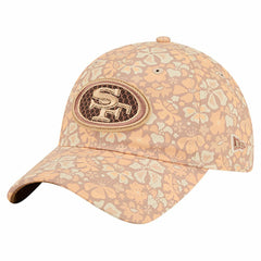 San Francisco 49ers New Era Women's Floral 9TWENTY Adjustable Hat Tan - NFL