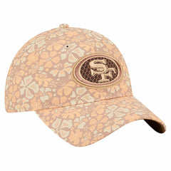 San Francisco 49ers New Era Women's Floral 9TWENTY Adjustable Hat Tan - NFL