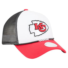 Kansas City Chiefs New Era Women's Friendship Bracelet 9FORTY Adjustable Hat White/Red - NFL