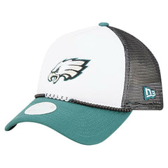 Philadelphia Eagles New Era Women's Friendship Bracelet 9FORTY Adjustable Hat White/Midnight Green - NFL