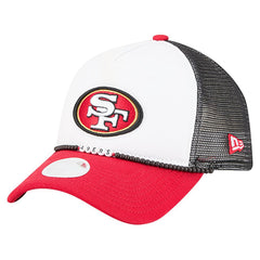San Francisco 49ers New Era Women's Friendship Bracelet 9FORTY Adjustable Hat White/Scarlet - NFL