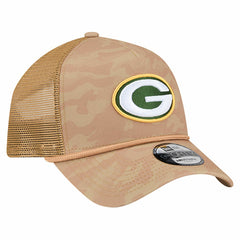 Green Bay Packers New Era Wheat Camo 9FORTY Adjustable Hat Tan - NFL