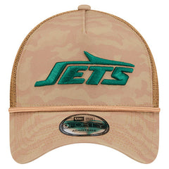 New York Jets New Era Wheat Camo 9FORTY Adjustable Hat Tan - NFL