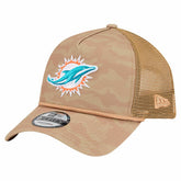 Miami Dolphins New Era Wheat Camo 9FORTY Adjustable Hat Tan - NFL