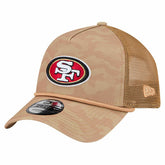 San Francisco 49ers New Era Wheat Camo 9FORTY Adjustable Hat Tan - NFL