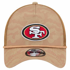 San Francisco 49ers New Era Wheat Camo 9FORTY Adjustable Hat Tan - NFL