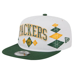Green Bay Packers New Era Argyle 19TWENTY Adjustable Hat White - NFL