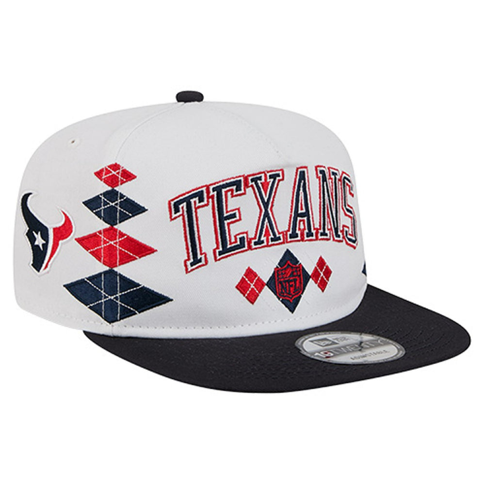 Houston Texans New Era Argyle 19TWENTY Adjustable Hat White - NFL