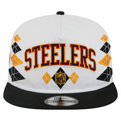 Pittsburgh Steelers New Era Argyle 19TWENTY Adjustable Hat White - NFL