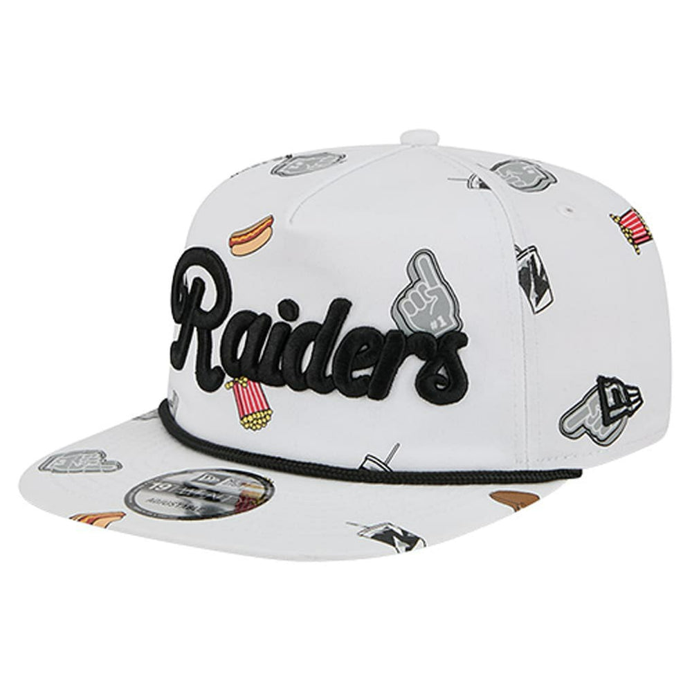 Las Vegas Raiders New Era Team Cheer 19TWENTY Snapback Hat White - NFL