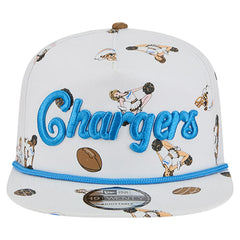 Los Angeles Chargers New Era Team Cheer 19TWENTY Snapback Hat White - NFL