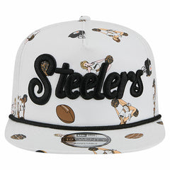Pittsburgh Steelers New Era Team Cheer 19TWENTY Snapback Hat White - NFL