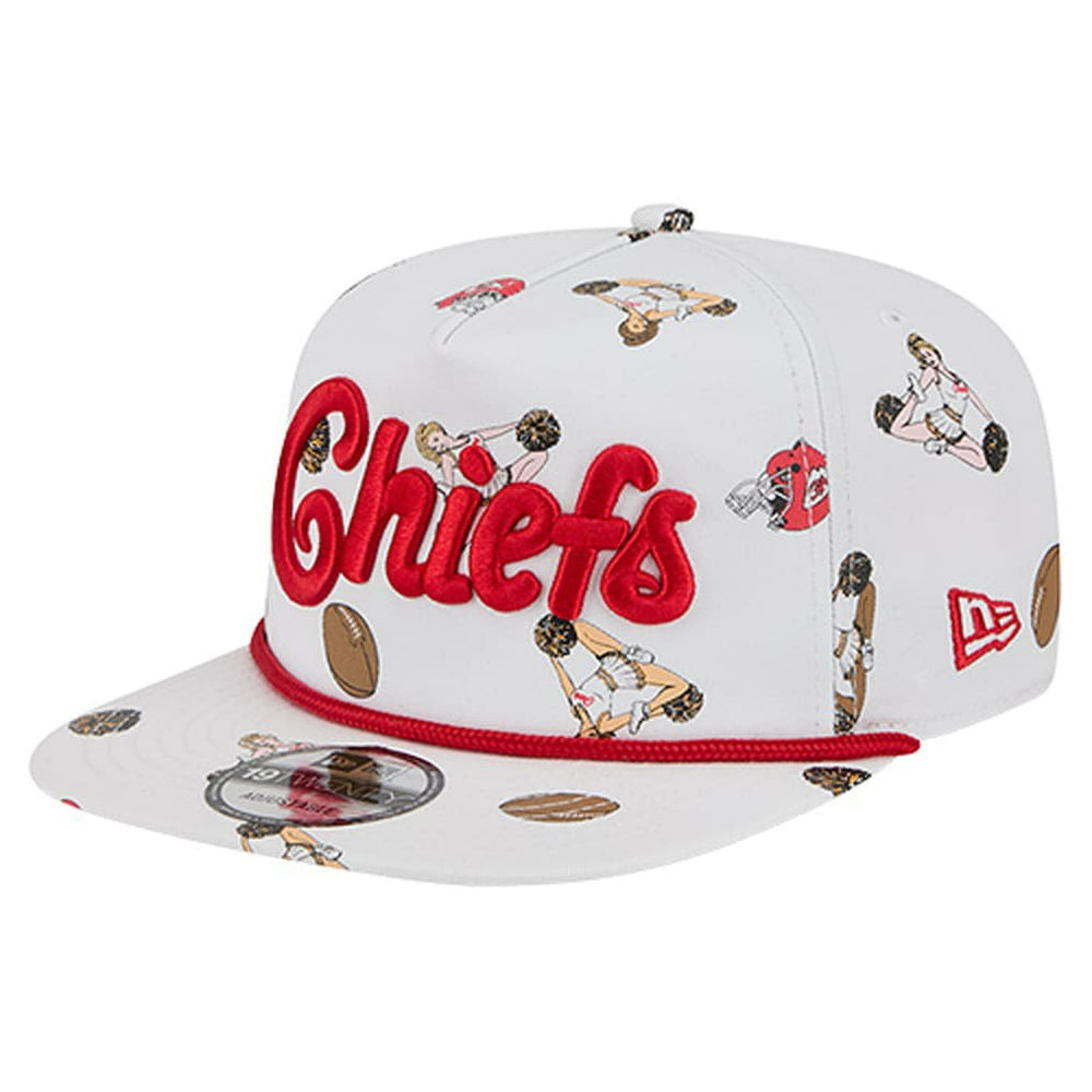 Kansas City Chiefs New Era Team Cheer 19TWENTY Snapback Hat White - NFL