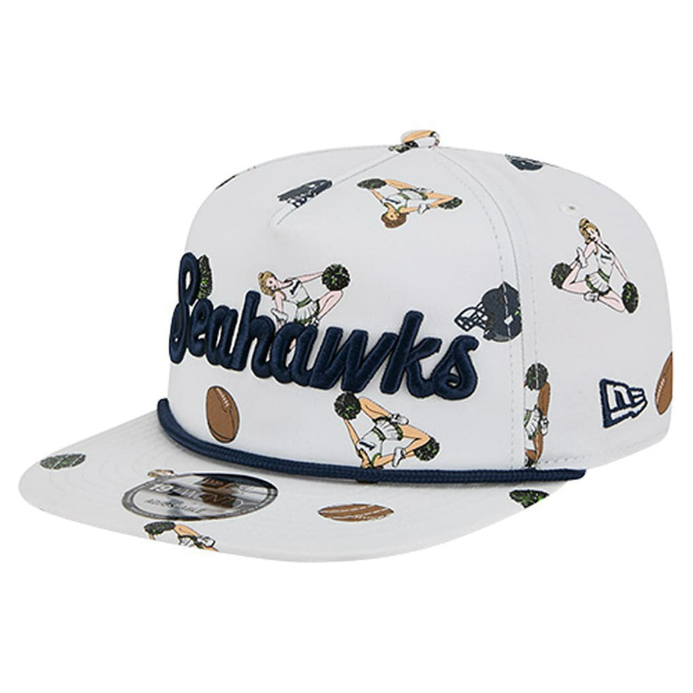 Seattle Seahawks New Era Team Cheer 19TWENTY Snapback Hat White - NFL