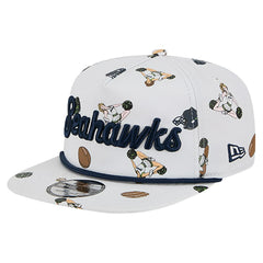 Seattle Seahawks New Era Team Cheer 19TWENTY Snapback Hat White - NFL